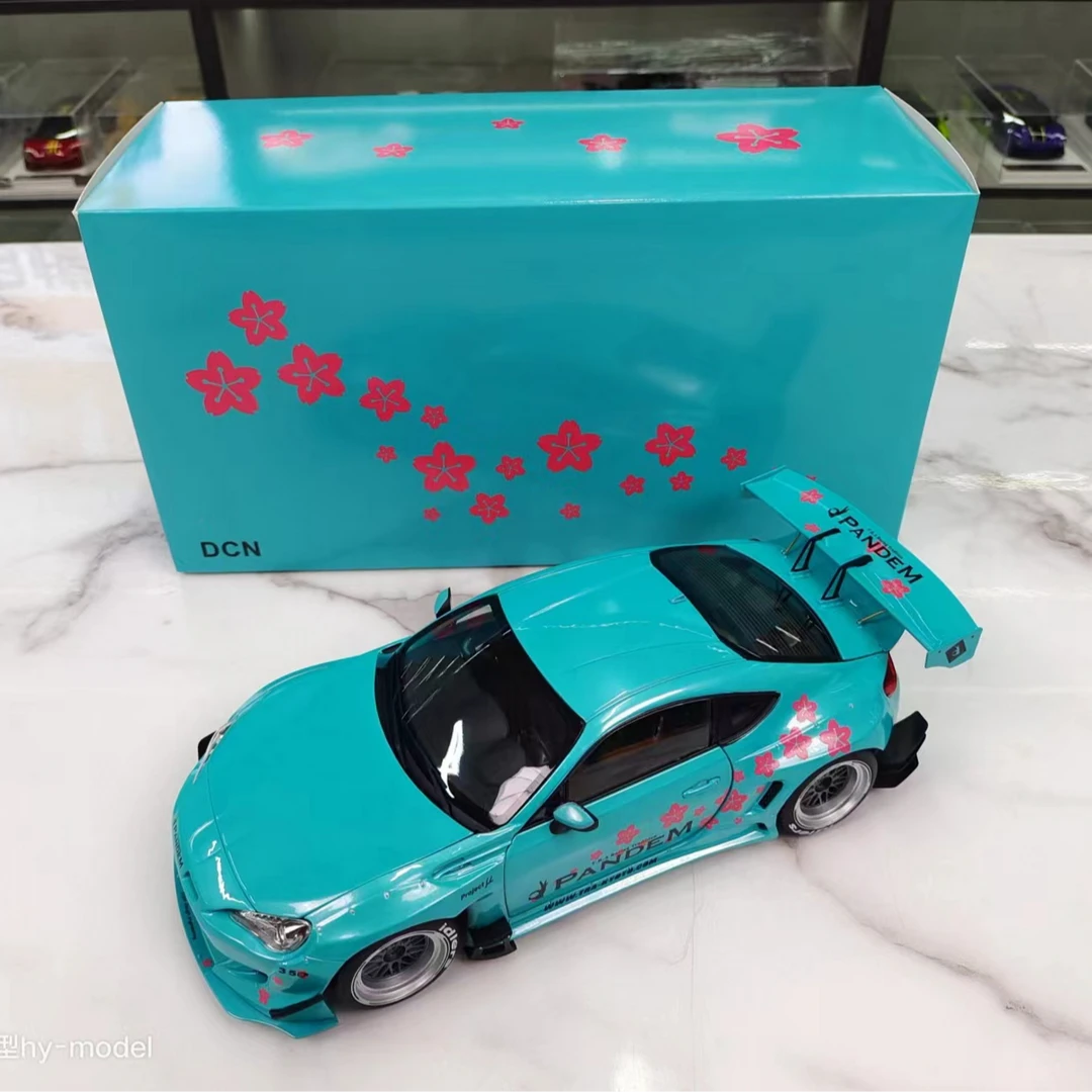 DCN 1:18 火箭兔86 樱花涂装合金全开模型JDM改装车模收藏礼品