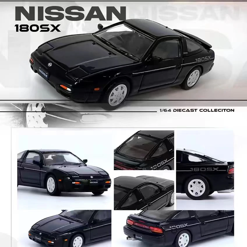 INNO 1:64  日产 NISSAN 180SX 黑色 合金汽车模型收藏摆件