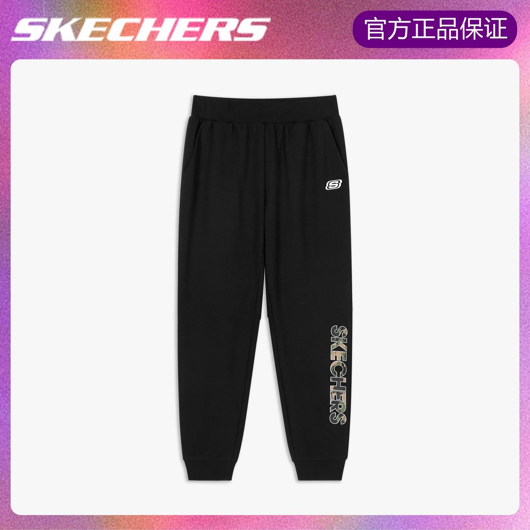 Skechers斯凯奇长裤男裤2020冬季新款束脚裤运动裤休闲裤L420M012