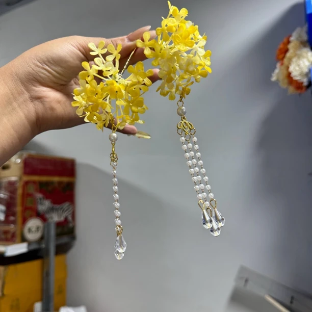 【黄•桂花】古风汉服配饰