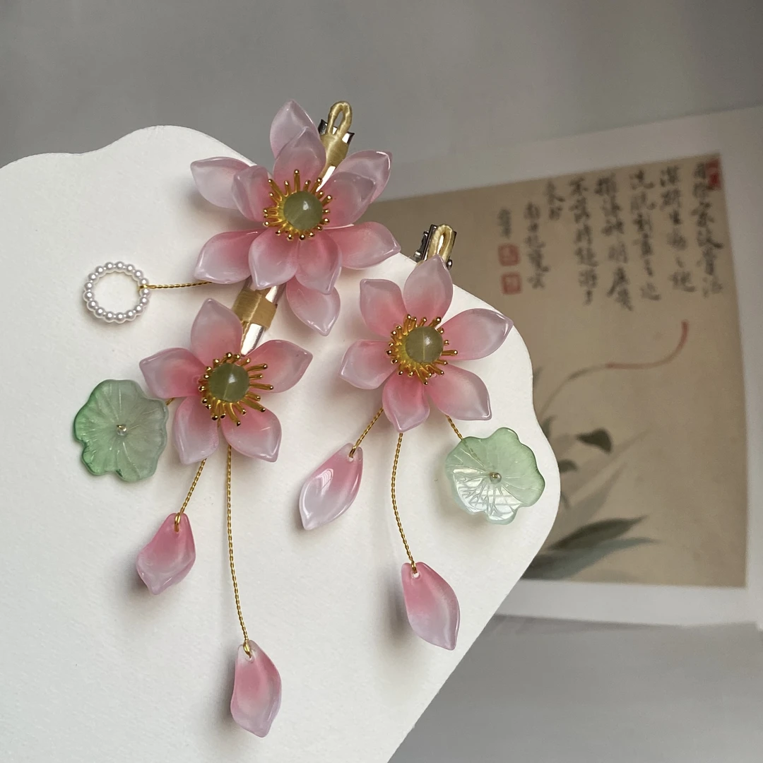 【池中荷】琉璃花古风汉服配饰