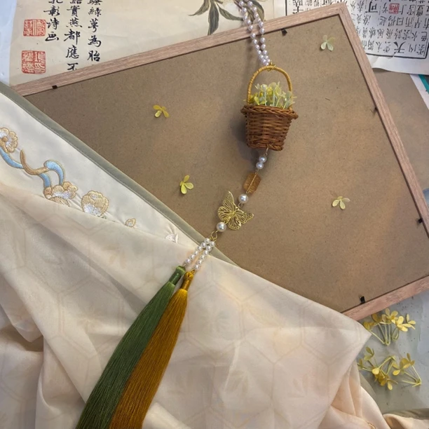 【小花篮•桂花】禁步古风汉服配饰