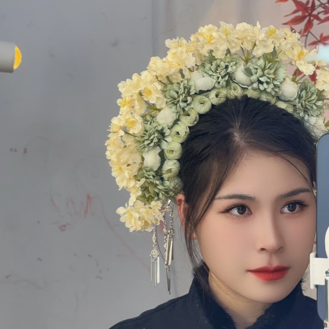 【簪花集】仙气绢花古风汉服配饰