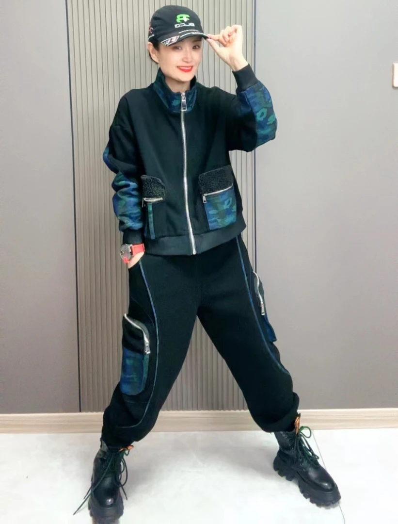 欧货原创百搭运动休闲时尚 加绒上衣 5719