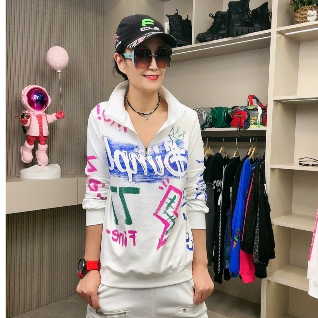 欧货原创休闲时尚百搭卫衣2372