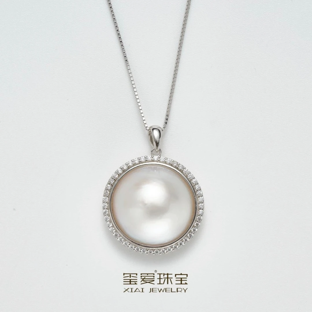 XIAI/玺爱【TY-25027】 经典时尚百搭款气质马贝珠吊坠19-20mm简约