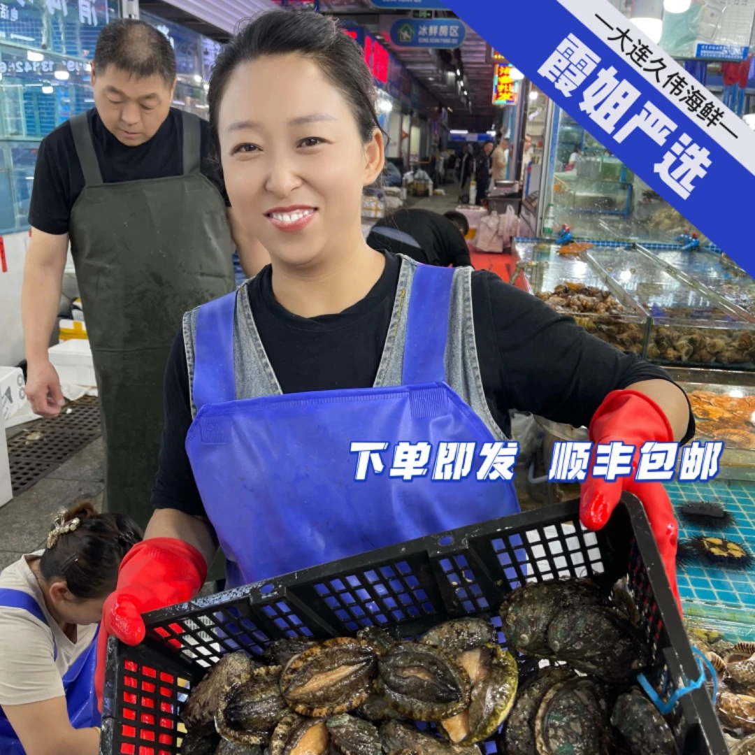大连鲍鱼肉质Q弹「6-8个头」肉厚特肥保鲜保肥不保活