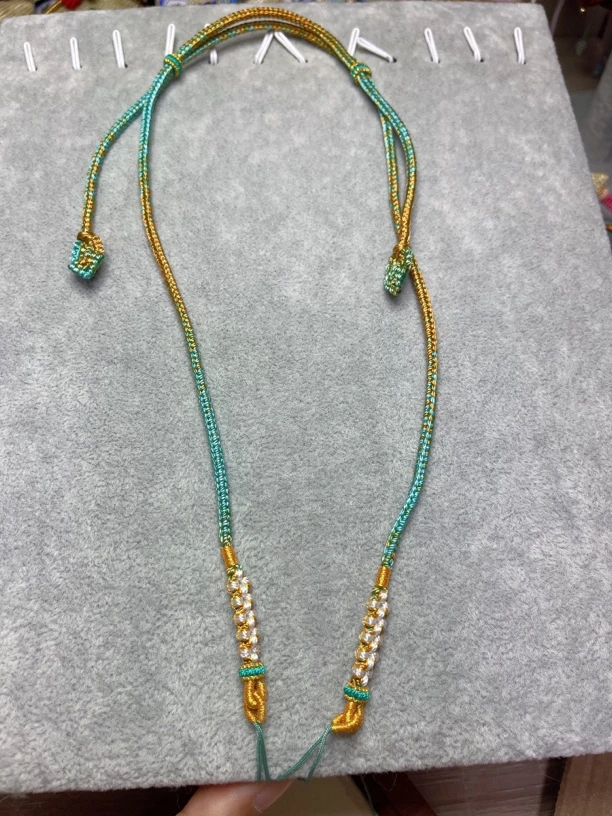 纯手工编织DIY可定制项链绳