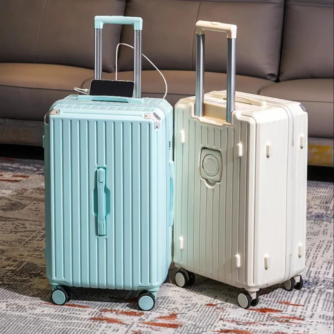 新款大容量旅行箱行李箱37开加大多功能密码拉杆箱