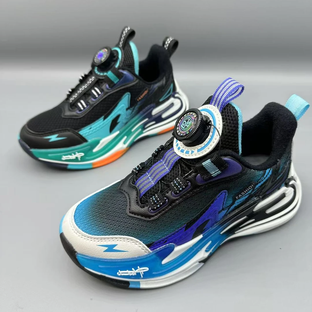 D-66820（双网二棉）儿童童鞋休闲鞋百搭时尚男女童运动老爹鞋32-