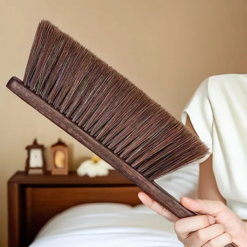 实木扫床刷沙发床铺除尘清洁卧室床刷扫炕木质长柄款软毛刷