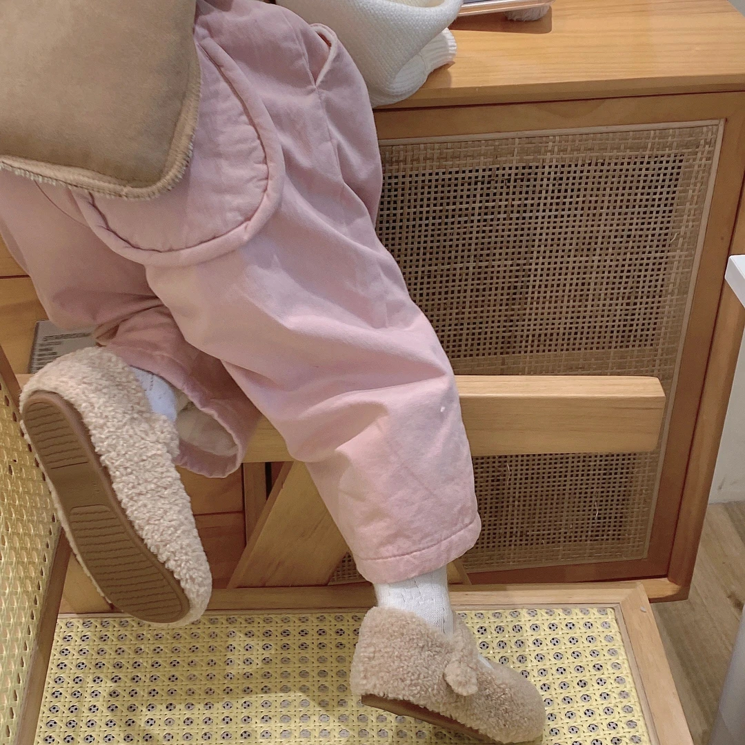 秋冬女童加绒长裤棉裤加厚宝宝洋气休闲裤儿童保暖哈伦裤冬季小童