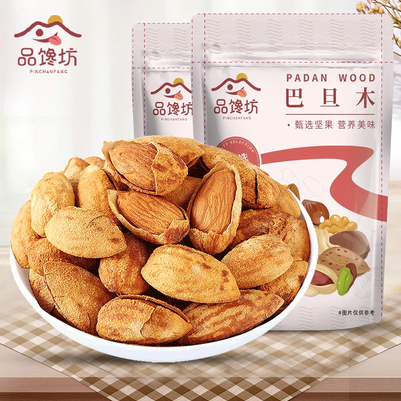 品馋坊_巴旦木袋装250g*2袋扁桃杏仁酥脆美味手剥巴达木坚果