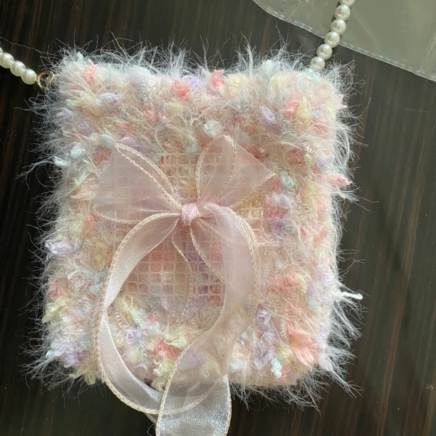 手工毛线钩织diy混线包包系列成品