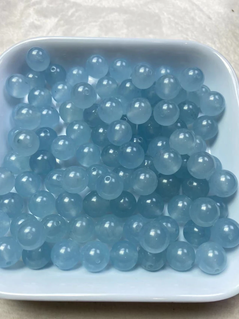 天空蓝珠子卡10+ 一颗多样性发货散珠手串项链