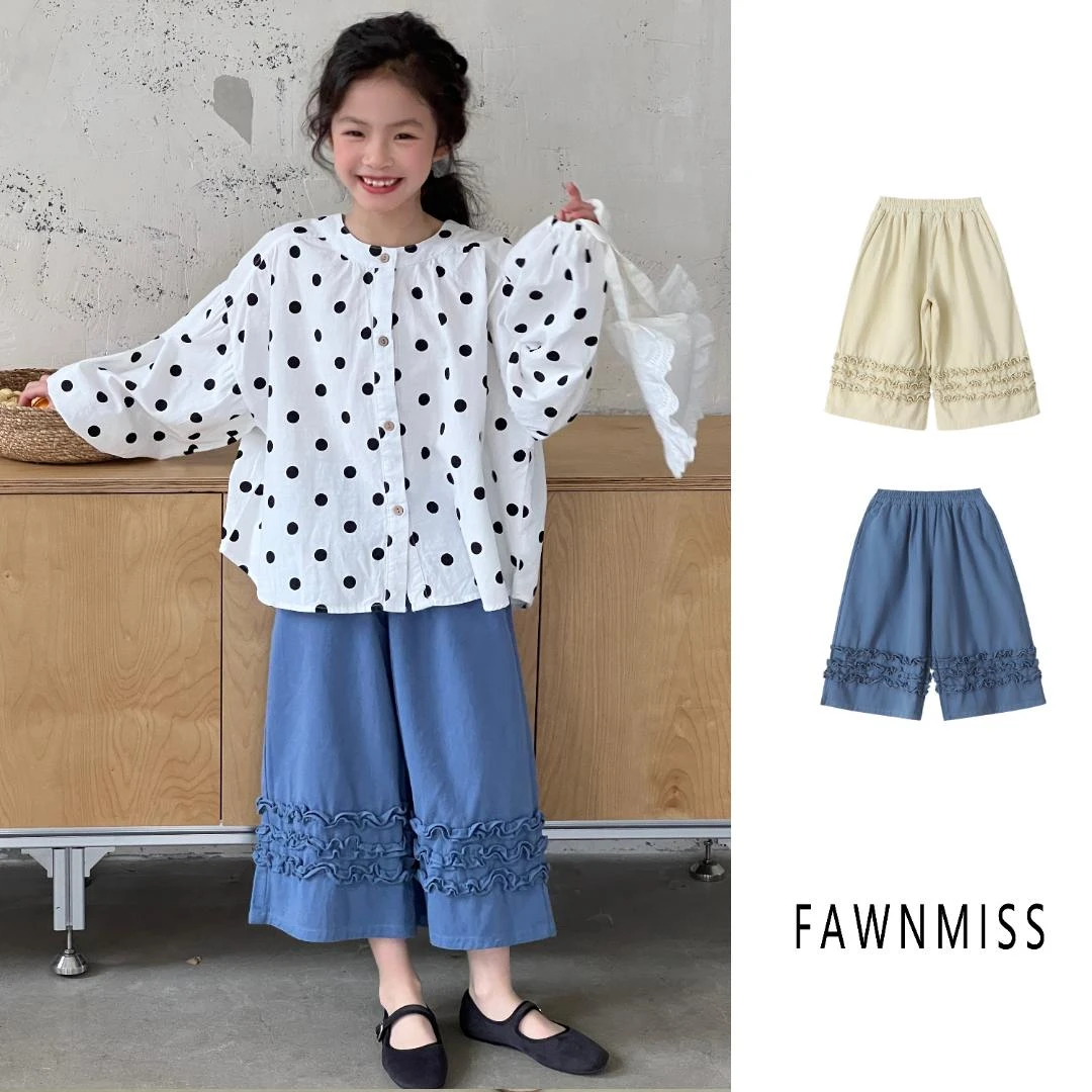 【温暖蝶舞】女中大童2024女童韩系简约宽松时尚休闲ck1043