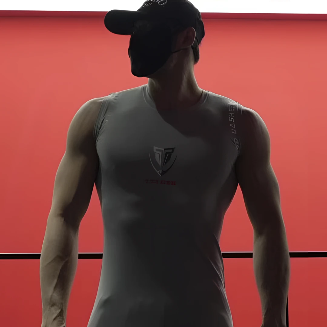 220灰色背心透气户外男士运动打底紧身跑步排汗健身男款弹力高弹