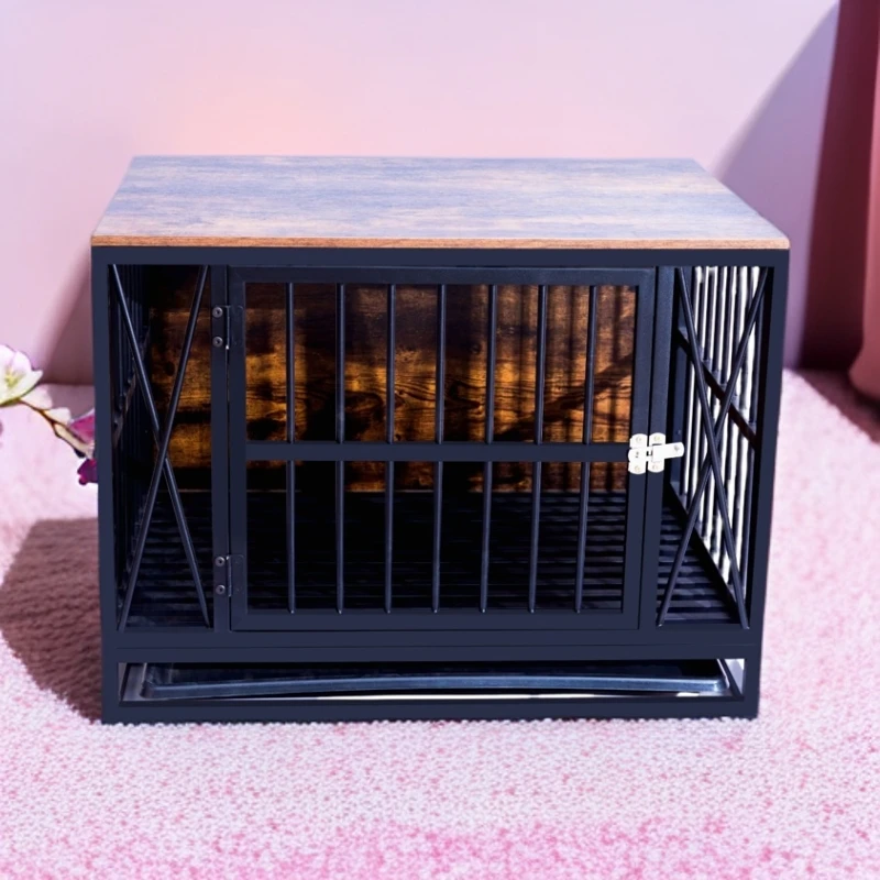 环保家居宠物笼客厅卧室复古可移动加粗铁管创意猫笼狗笼家居