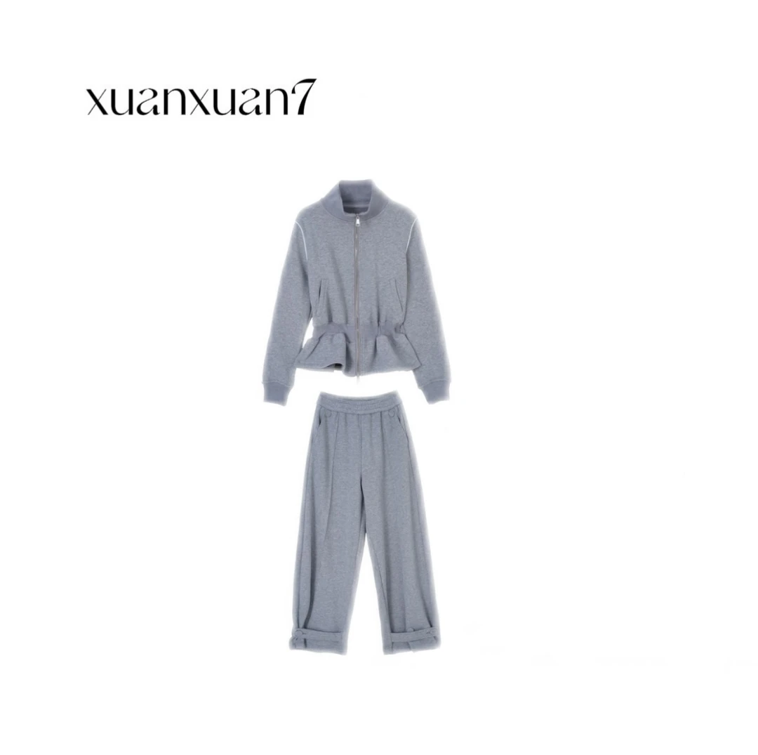 萱萱7【运动风收腰卫衣卫裤】