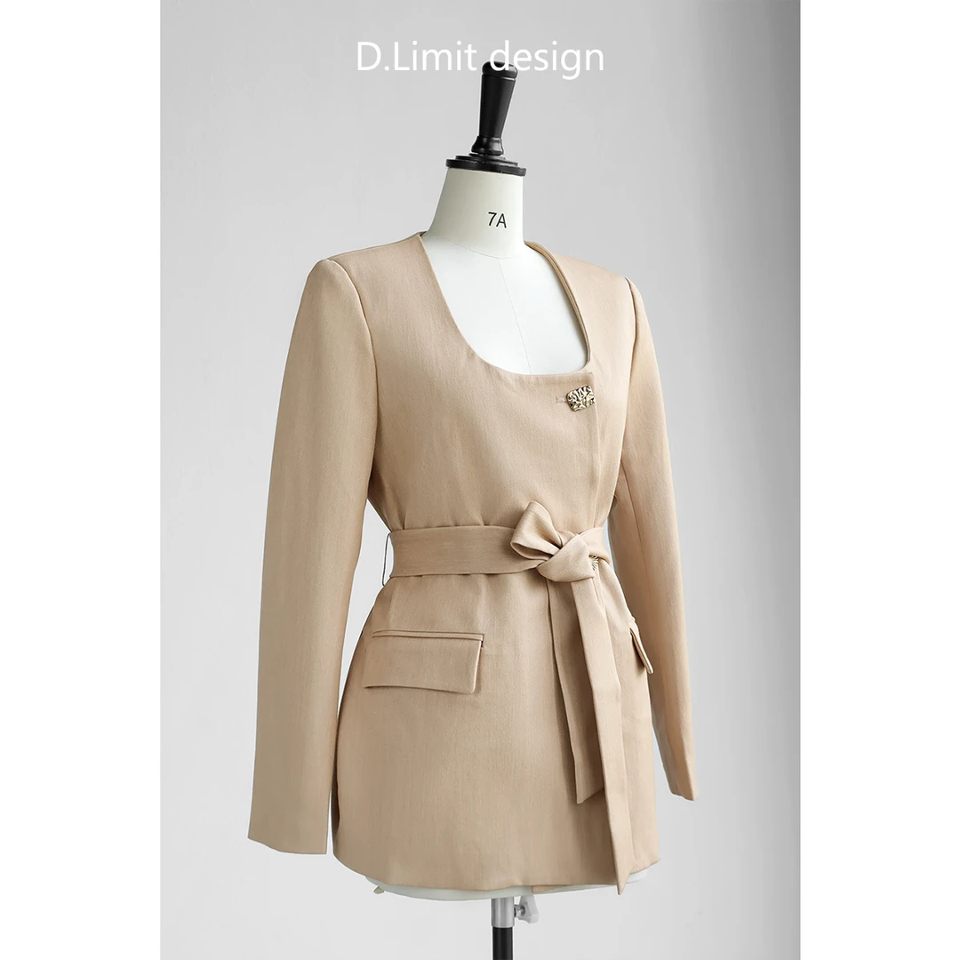 【D.Limitdesign】气质U领金属扣短外套(7)DL