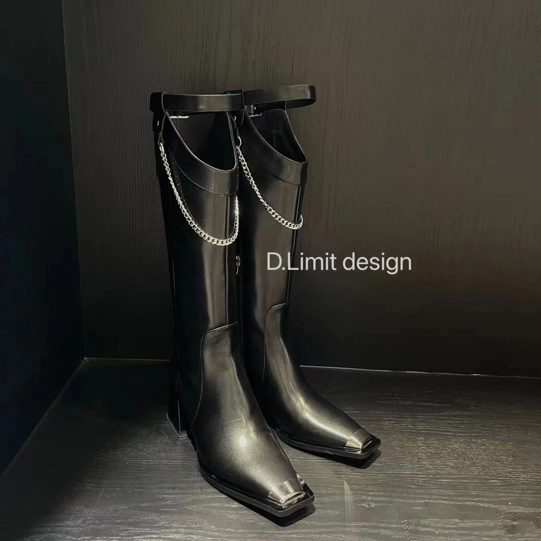 【D.Limit design】时尚百搭潮流链条长靴DL