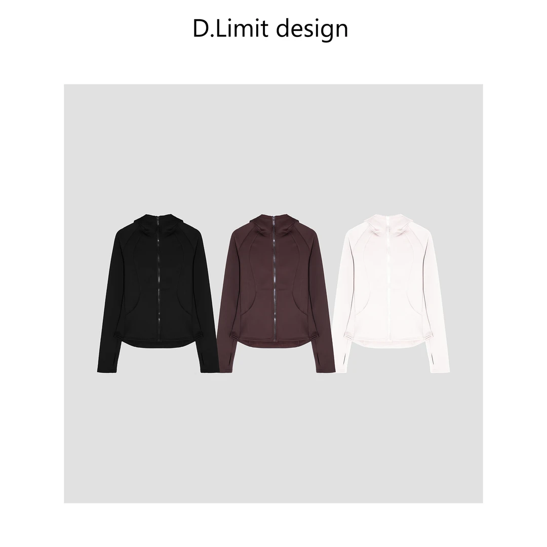【D.Limit design】休闲收腰指套连帽外套
