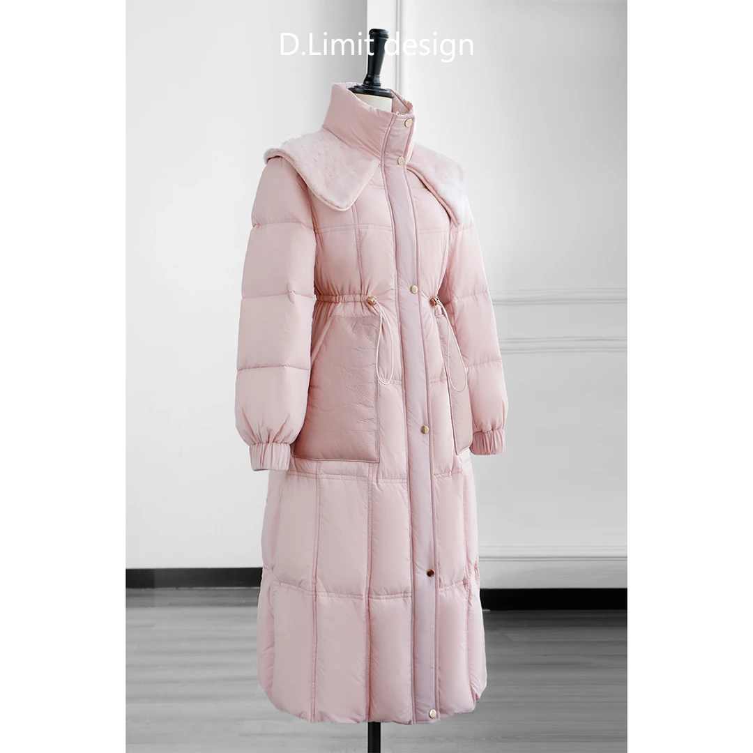 【D.Limit design】温柔复古初恋物语粉色鹅绒服（20）DL