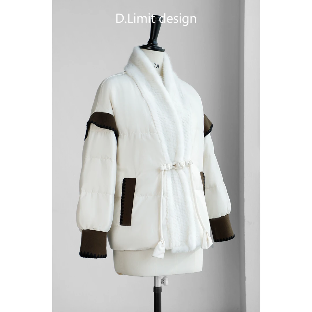 【D.Limit design】设计款编织盘扣短款鹅绒服(7)DL-JY22010