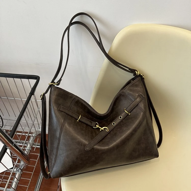 米慕雅美拉德大容量包女2024新款秋季休闲百搭双肩包女通勤托特包