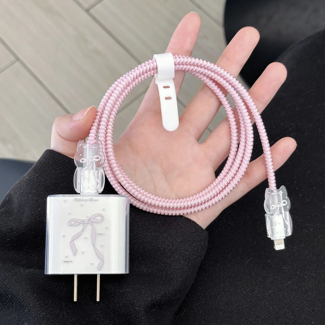 充电器保护套15promax适用iPhone13快充头12壳16充电器保护卡通14