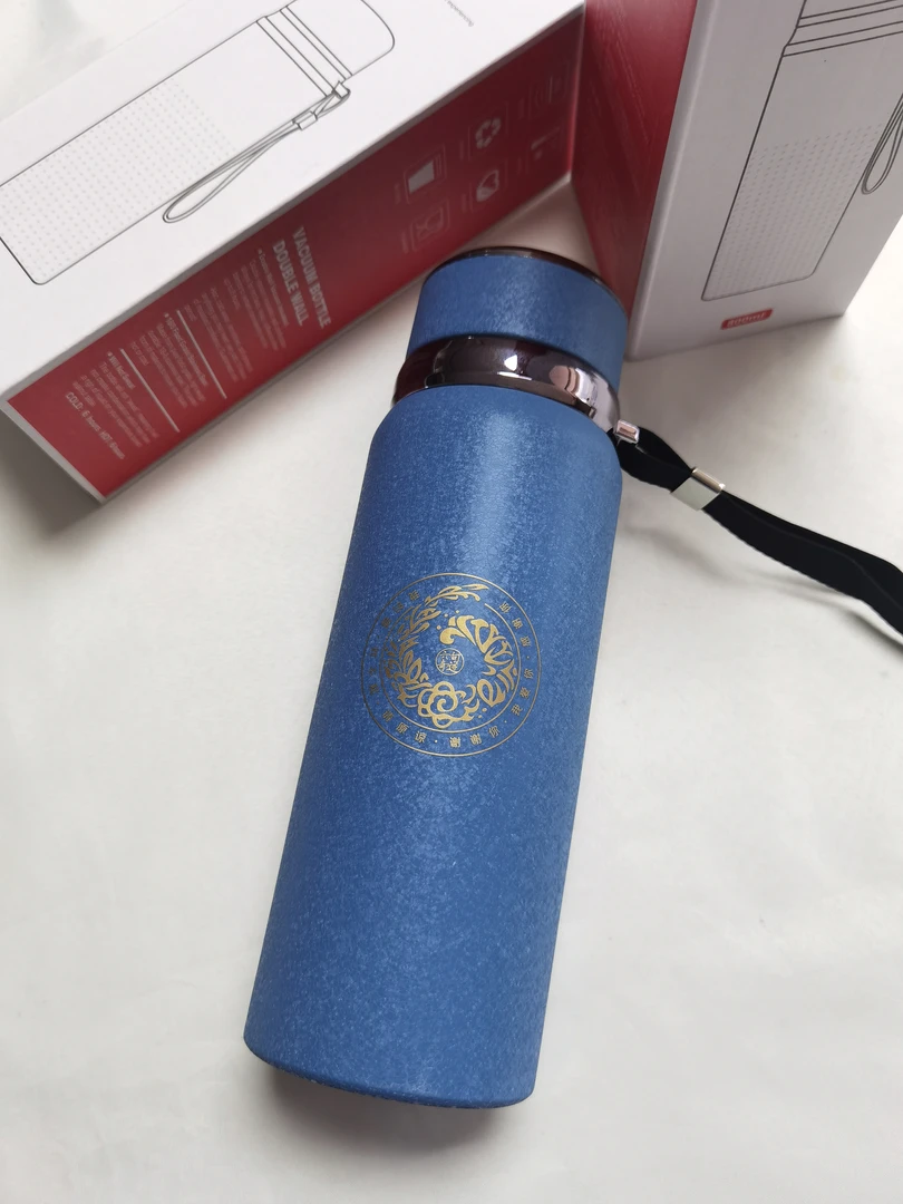 六句保温杯800ml容量316不锈钢便携大容量精致创意