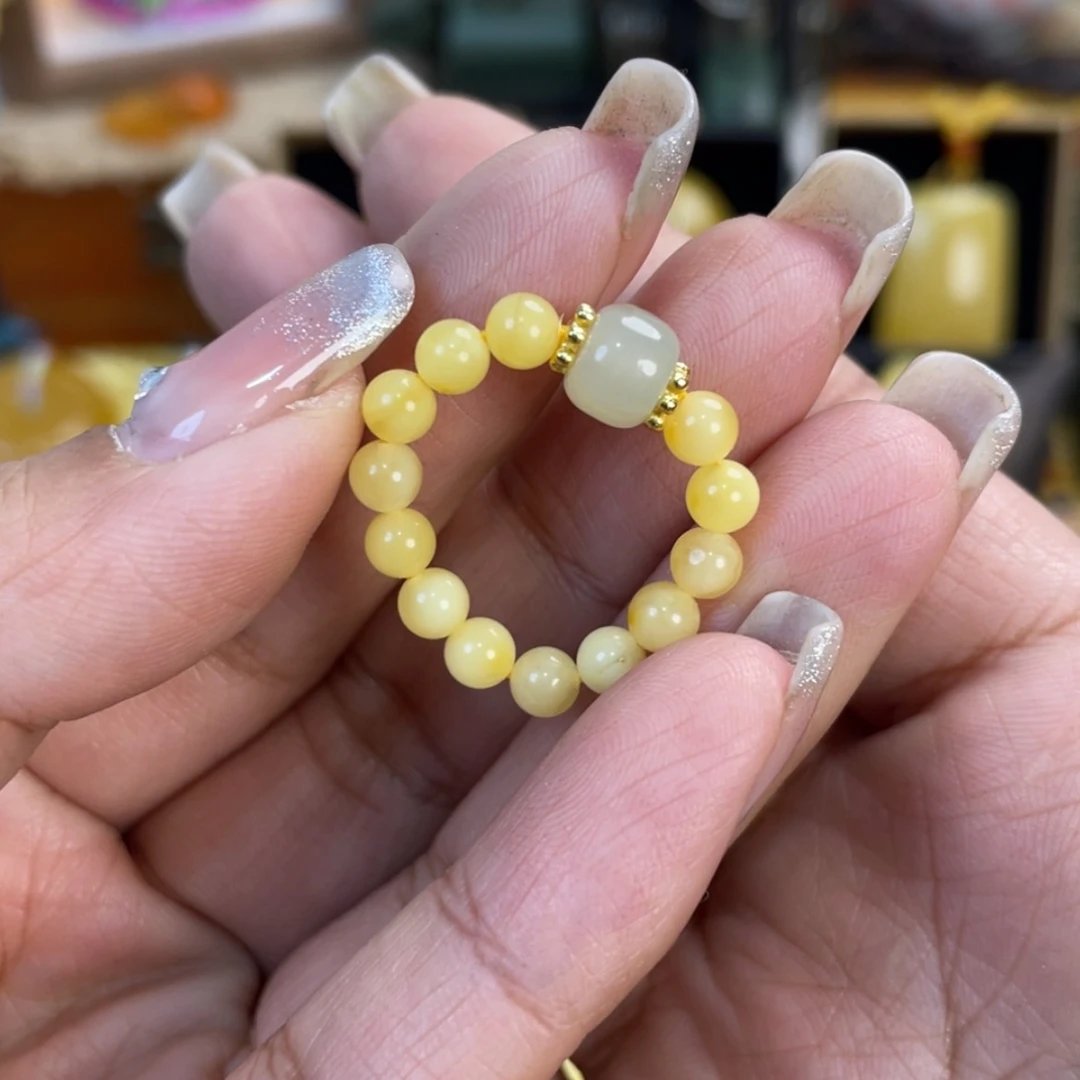 【闪购商品】蜜蜡戒圈未镶嵌