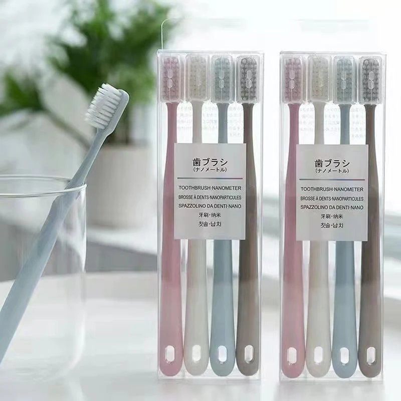 日本马卡龙牙刷软毛牙刷情侣牙刷家用牙刷带保护套家用待客牙刷