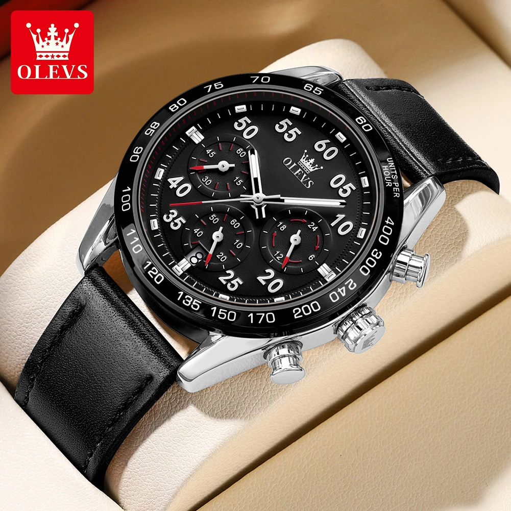 学生手表皮带男士手表多功能百搭时尚潮流全自动夜光防水石英腕表