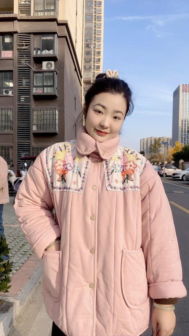 【花花家可外穿新疆棉花衣】新中式纯手工重工刺绣