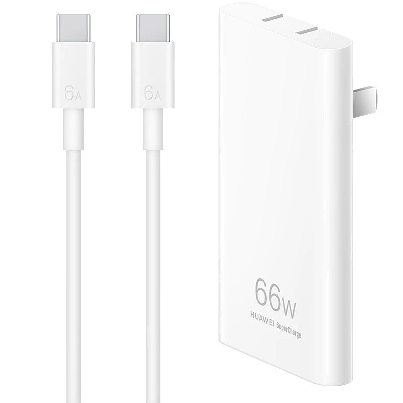 66W氮化镓充电器带6A双头type-c数据线0.5米长原装快充充电头