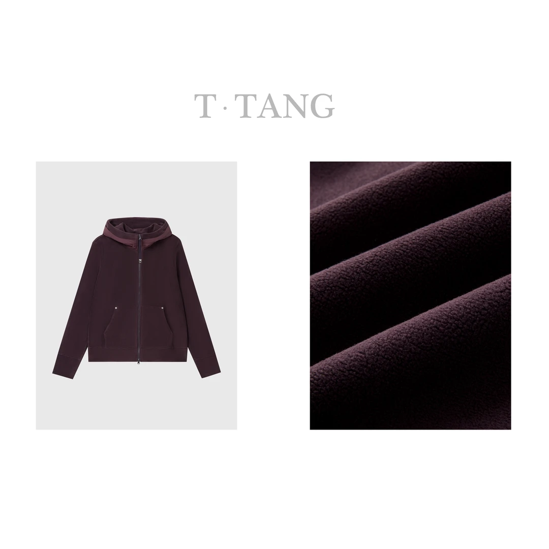 冬季480g双面奥粒绒时尚百搭舒适保暖纯色女款连帽外套【6809】jj