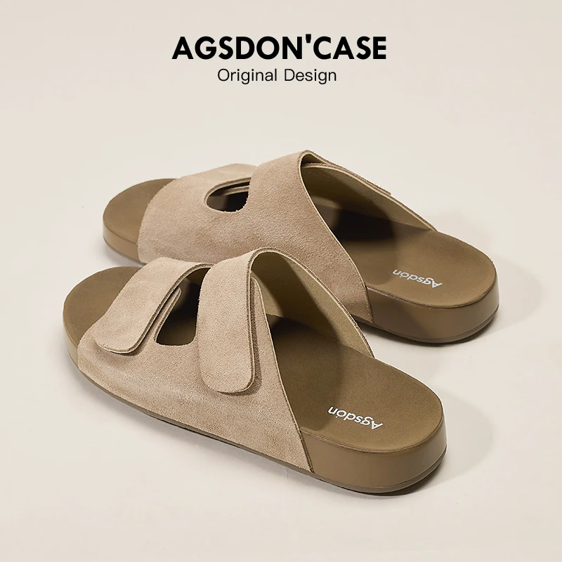 奥古狮登勃肯鞋女士夏季外穿2024新款博肯厚底百搭运动罗马拖鞋子