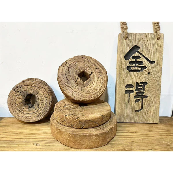 老榆木复古壶承老物件一物一拍桌面摆件原木手工制作摆件壶垫