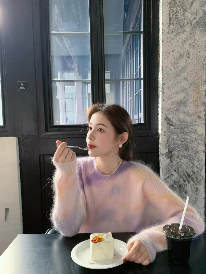 2024秋季穿搭配毛衣今年流行漂亮半身裙子成套减龄法式女