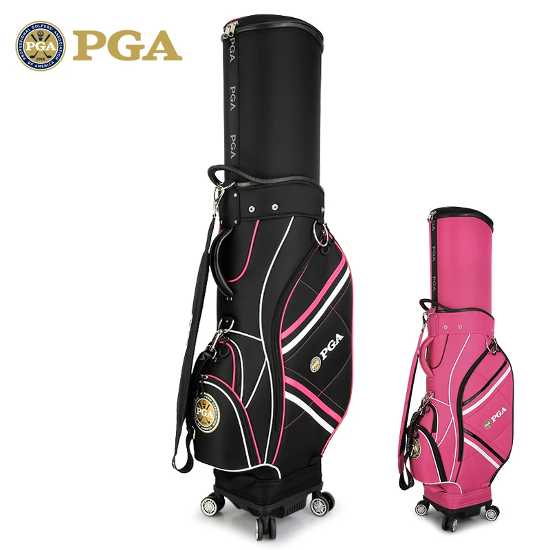 美国PGA 高尔夫球包 女士伸缩球包 万向四轮航空托运包 送防雨罩