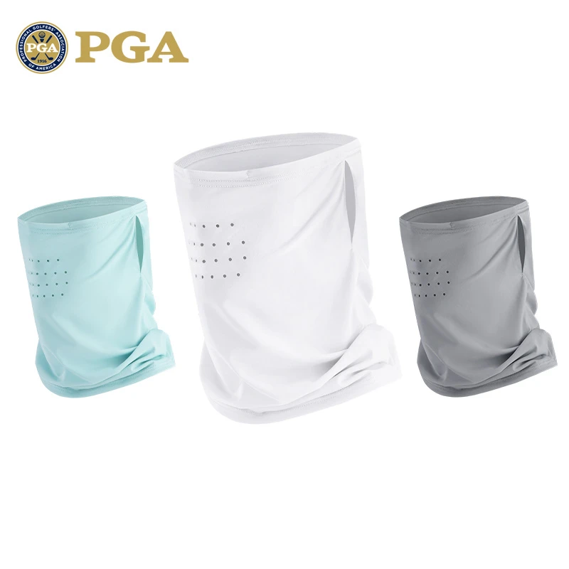 PGA 高尔夫冰丝防晒面罩男女 凉感弹力透气围脖防紫外线防晒脸罩