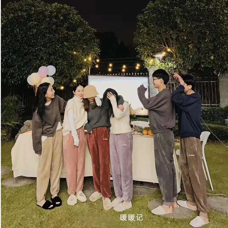 暖暖裤2.0升级版175高个子加长暖暖裤家居裤休闲裤珊瑚绒韩版冬新