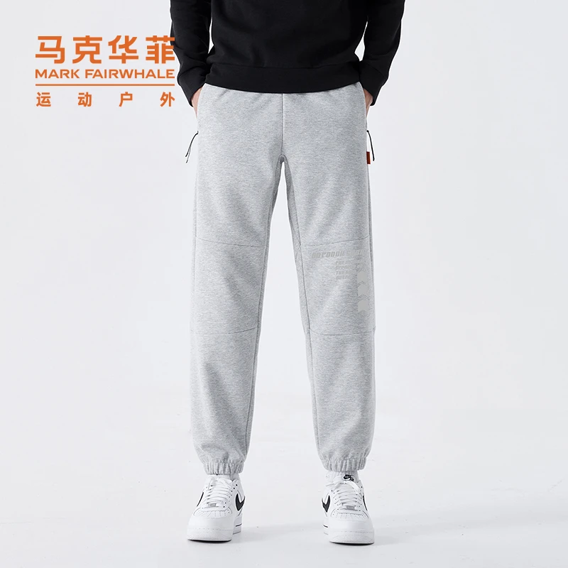 马克华菲秋冬季2023新款运动卫裤男时尚户外宽松百搭潮流休闲裤子