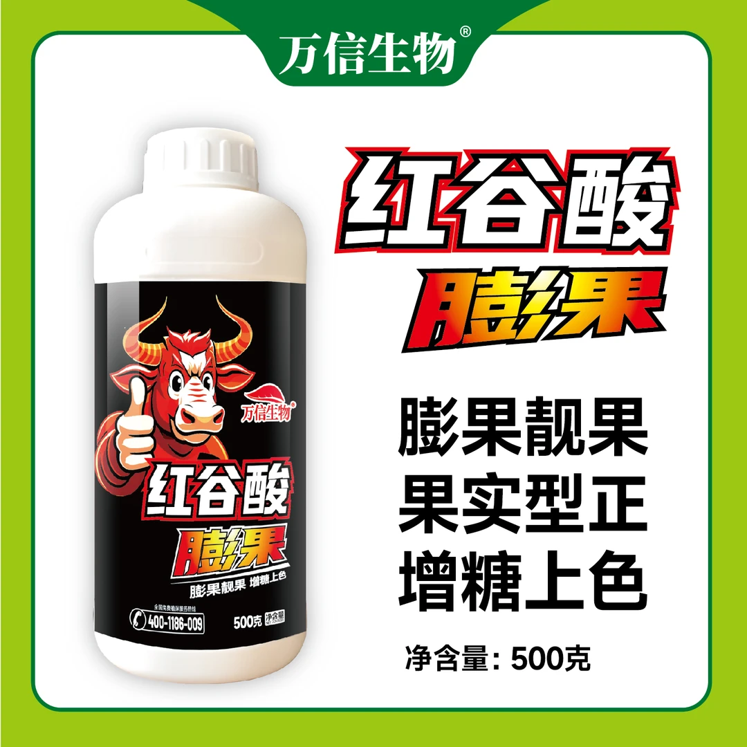 红谷酸膨果靓果增糖上色叶面肥水溶肥微生物菌剂