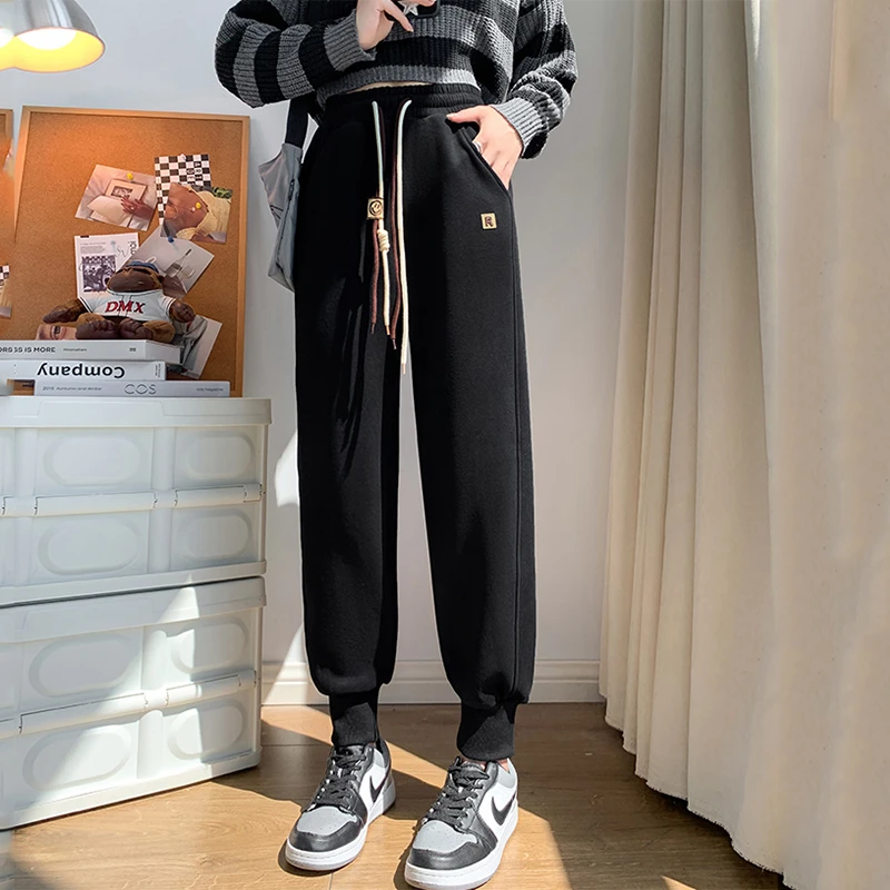【春夏款】运动裤女裤子2023新款宽松束脚裤春秋休闲显瘦卫裤子