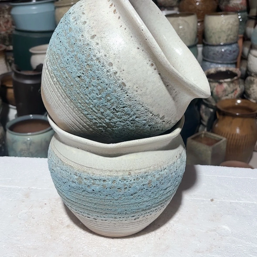 【闪购商品】紫砂花盆20*19尺寸两个