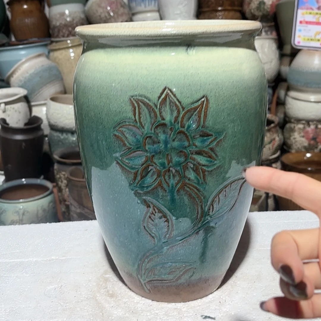 【闪购商品】紫砂花盆19*30尺寸一个