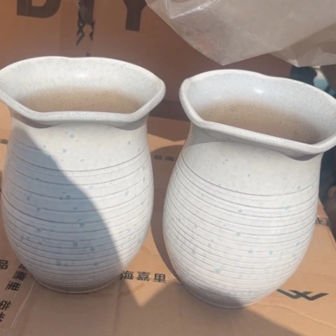 紫砂茶碗白福利两个15高度20