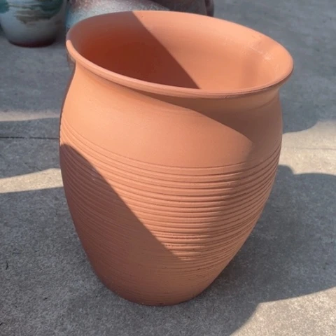 紫砂茶碗红陶口径24*31福利